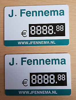pvc kaartjes J Fennema Wedde - Spandoekstore.com reclameuitingen