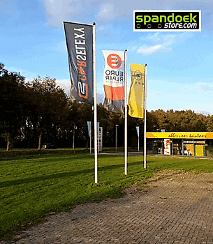 Baniervlag Autobedrijf Ambergen  Winschoten  Stadskanaal  formaat: 150 x 400 cm - Spandoekstore.com reclameuitingen