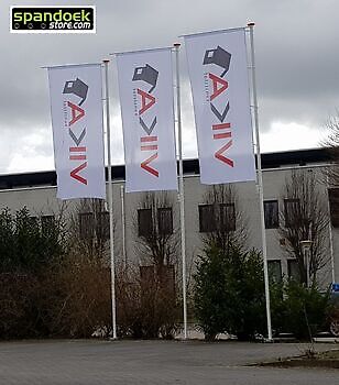 Baniervlag VIKA Kunststof Winschoten  120 x 300 cm - Spandoekstore.com reclameuitingen